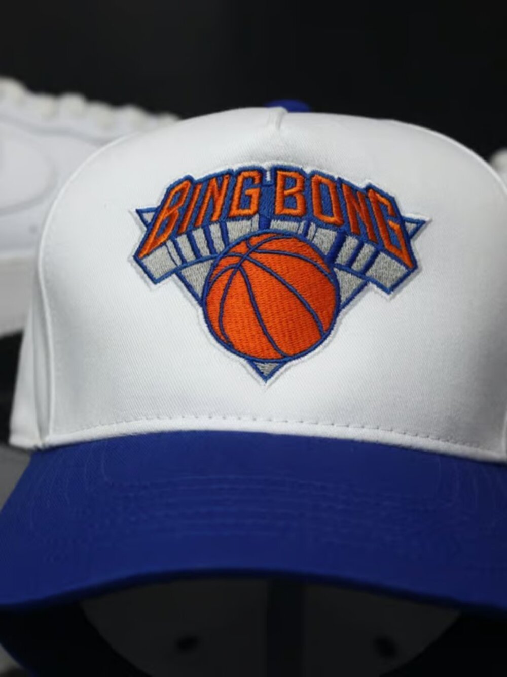 New York Knicks Black & Blue Snapback Hat